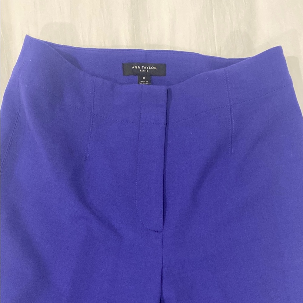 Ann Taylor Violet Cropped Ankle Pants - Picture 2 of 4